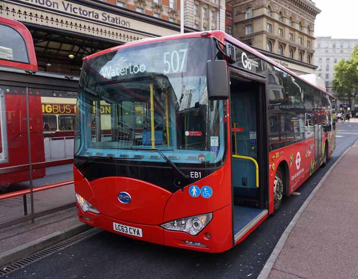 Go-Ahead London BYD K9E electric EB1